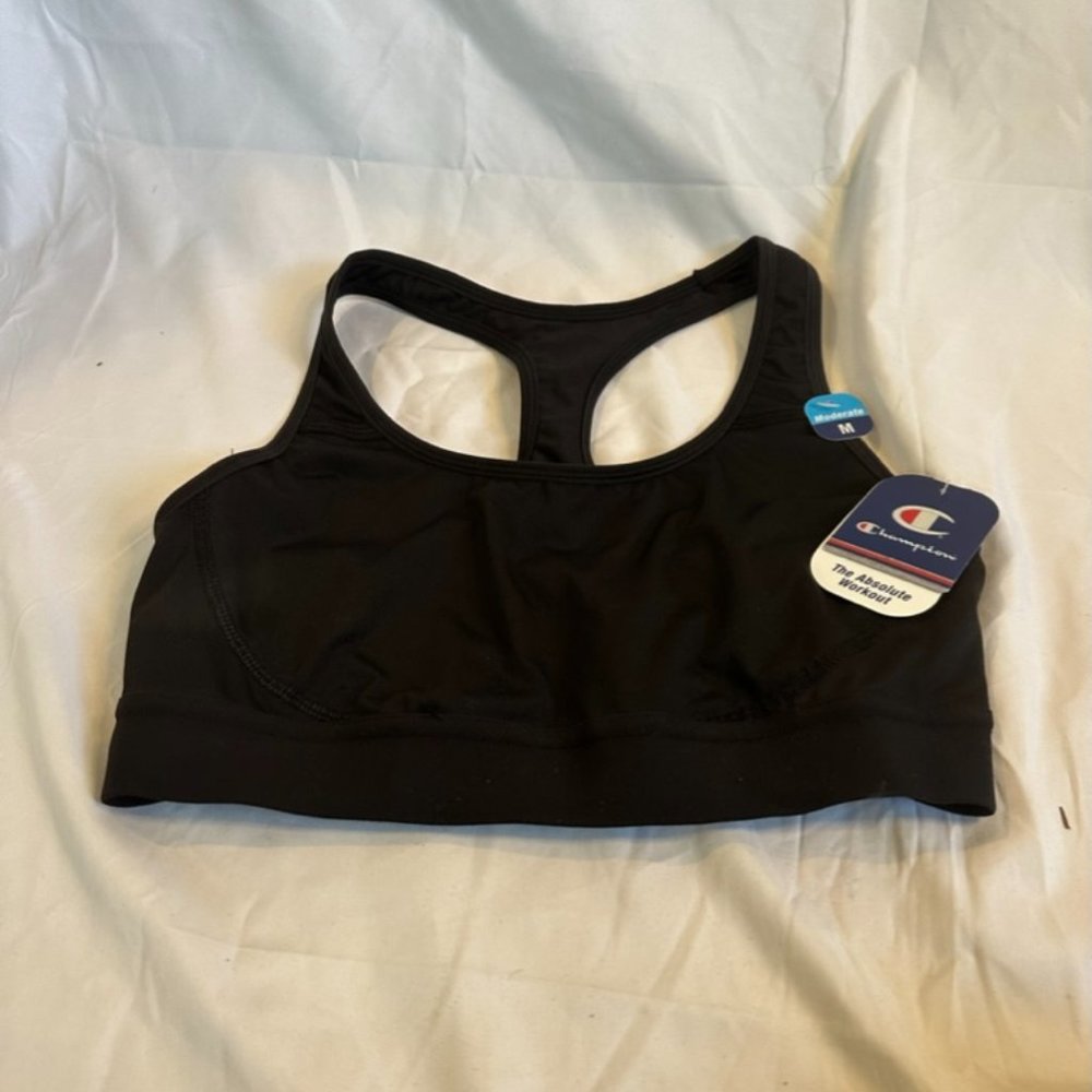 Champion Black Sports Bra - Size M